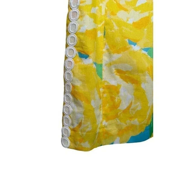 NWT Lilly Pulitzer Yellow Mila Shift Dress First Impressions Sunglow Yellow 00 - Picture 4 of 13